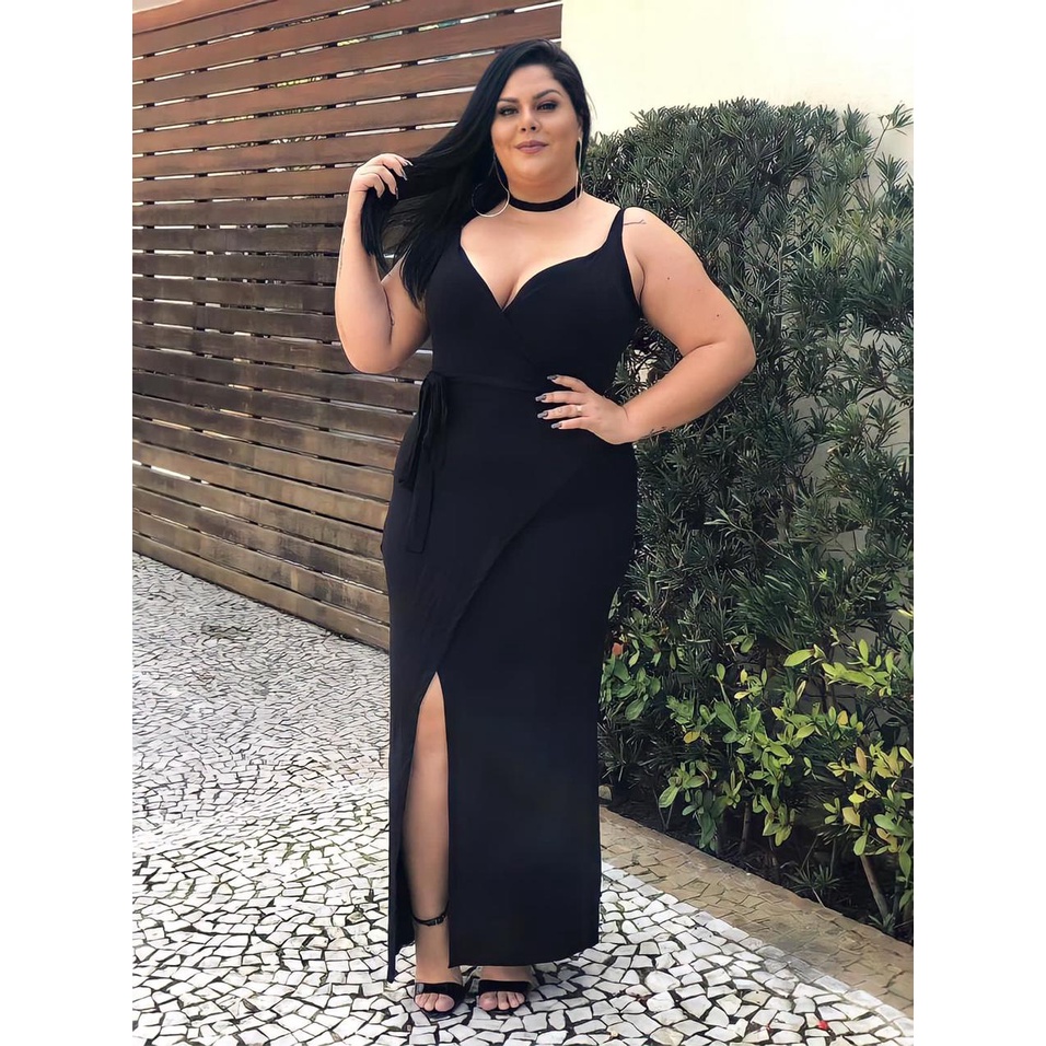 Vestido de festa store plus size envelope