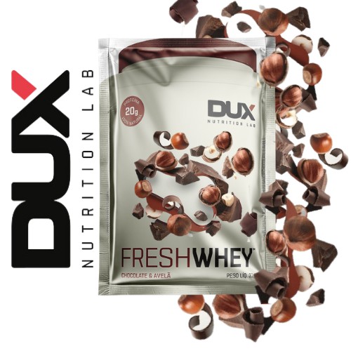 Sache Dux Fresh Whey Chocolate & Avelã Proteína 100% Natural (Valor Unitário)