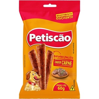 Petiscão Bifinho Mastigável "* Formato De Palito *" Sabor Carne De 60 Gramas ( Super Macio ) em Oferta na Shopee