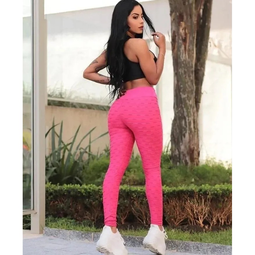 CALÇA LEGGING TWIST BOLHA DISFARÇA CELULITE