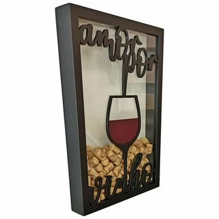 Quadro Porta Rolhas Lindo Aproveite - Amor Por Vinho - 150 Rolhas 28 x 41 - Decoração