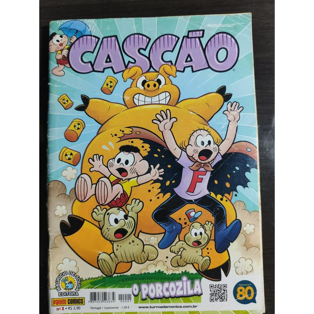 CASCÃO - 01 - REVISTAS USADAS - TURMA DA MÔNICA - PCT22 | Shopee Brasil
