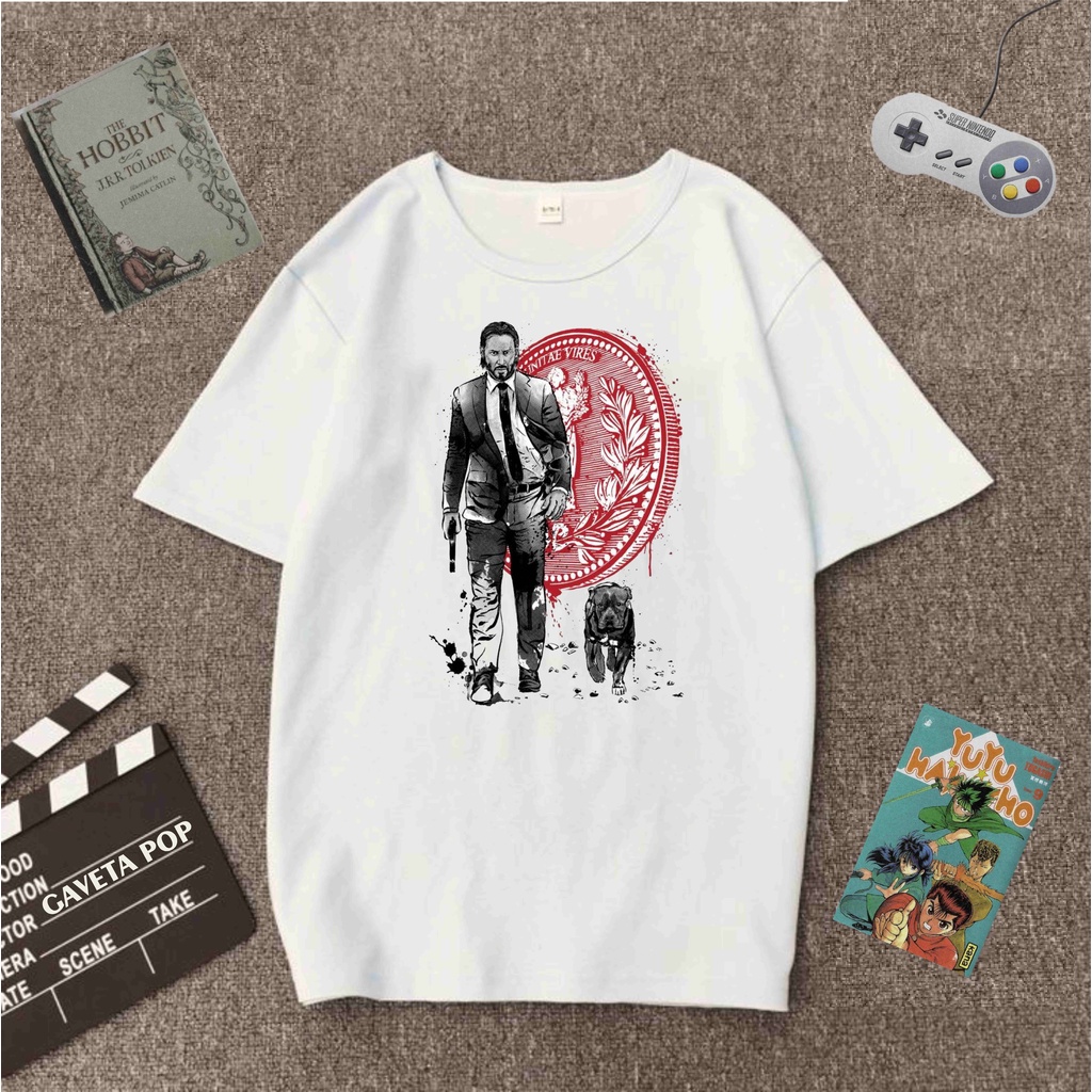 Camiseta John Wick Keanu Reeves Filme A O Shopee Brasil