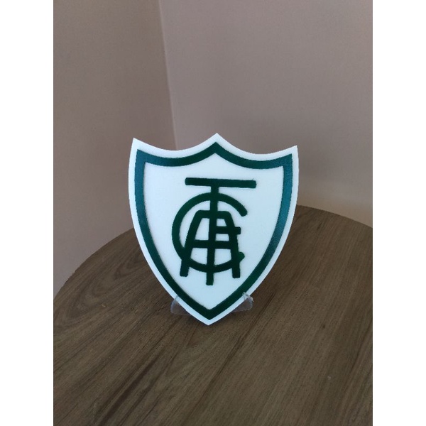 Escudo decorativo do América-MG 25cm em MDF alto relevo | Shopee Brasil