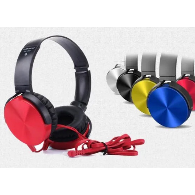 Fone Ouvido Headphone Xb-450 Extra Bass Colorido com fio idêntico ao da J