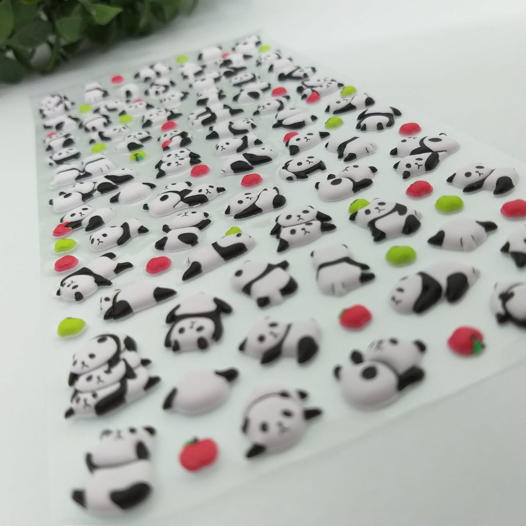 1 Caixa De Adesivos Temáticos De Panda, Desenhos Animados E Decoração  Estilo Doodles Adoráveis Para Notebook, Garrafa De Água, Porta De Vidro,  Fundo De Parede