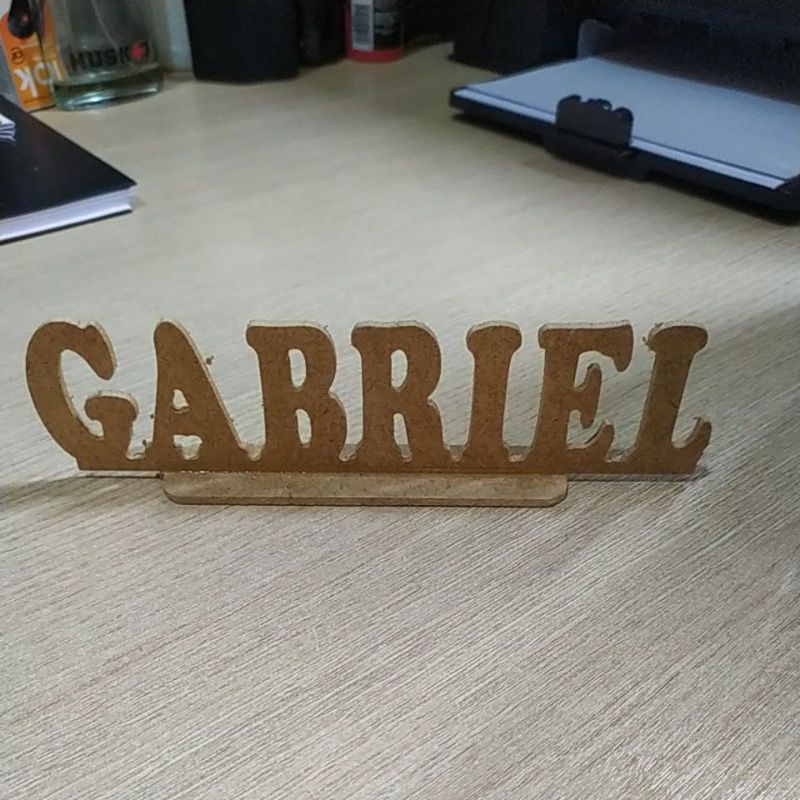 Nome Gabriel em MDF 5,5cm x 19,5cm x 3mm | Shopee Brasil