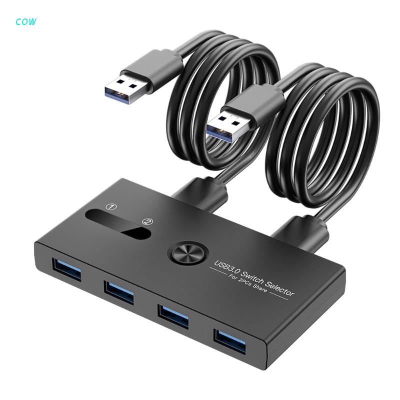 COW USB 3.0 Switch Selector KVM Switcher Adapter 4 Ports USB Switcher ...