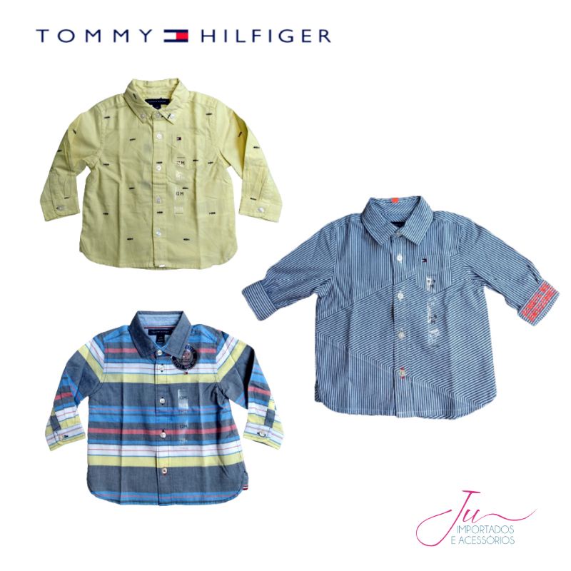 Camisa social bebe store tommy