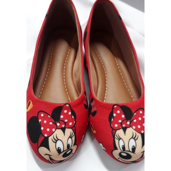 Sapatilha da minnie store vermelha