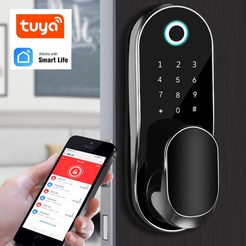 (ouliluye) Fechadura Eletrônica De Impressão Digital Para Tuya Da Porta ...