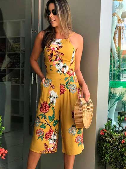 Pantacourt florido cheap