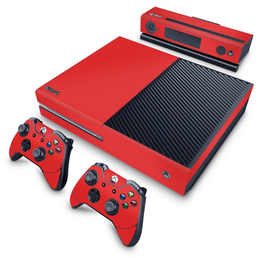 Skin Xbox One Fat Adesivo - Vermelho