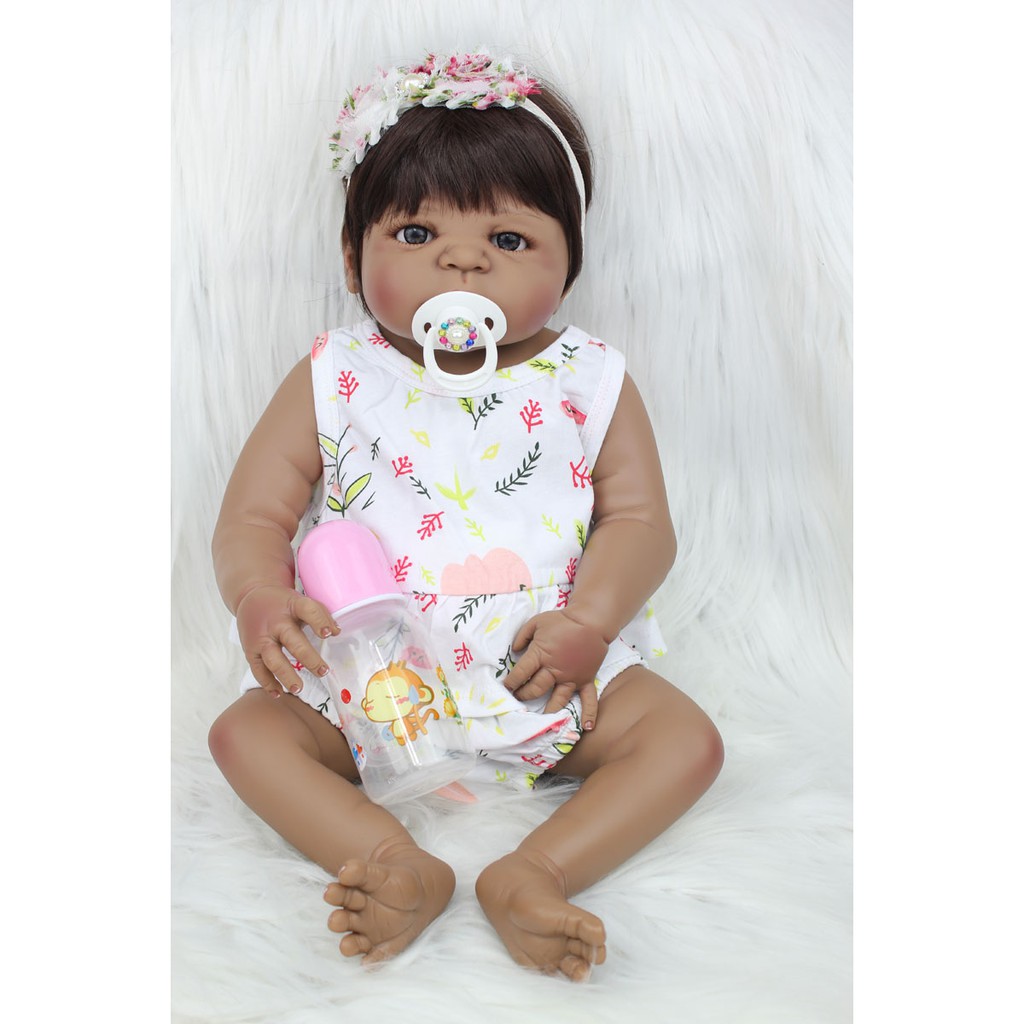 Boneca Bebe Reborn Baby Morena