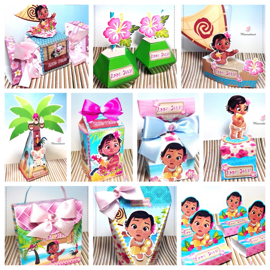 Kit Decoração De Festa Infantil Moana Baby Personalizado