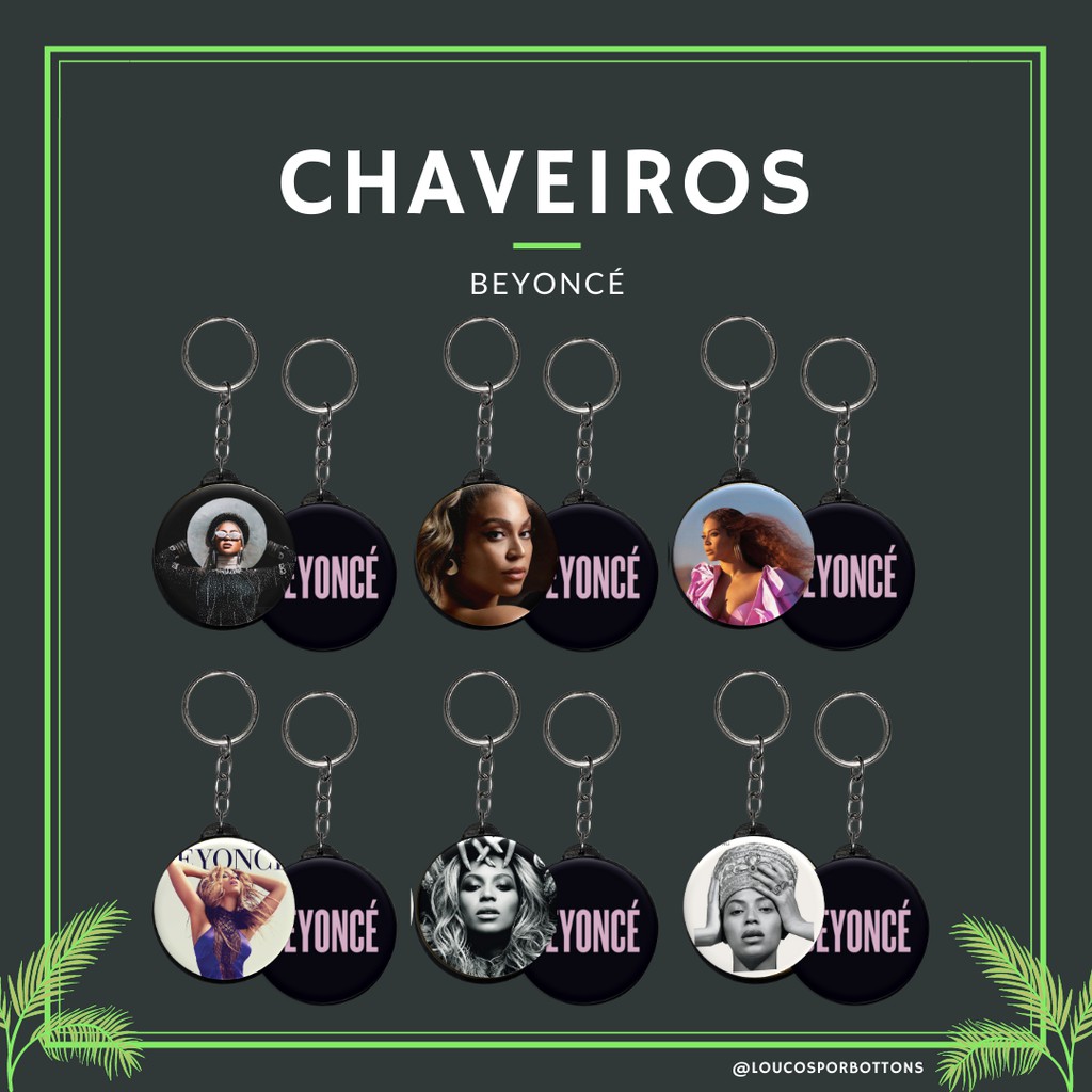 Chaveiros Beyoncé - 3,5 cm | Shopee Brasil