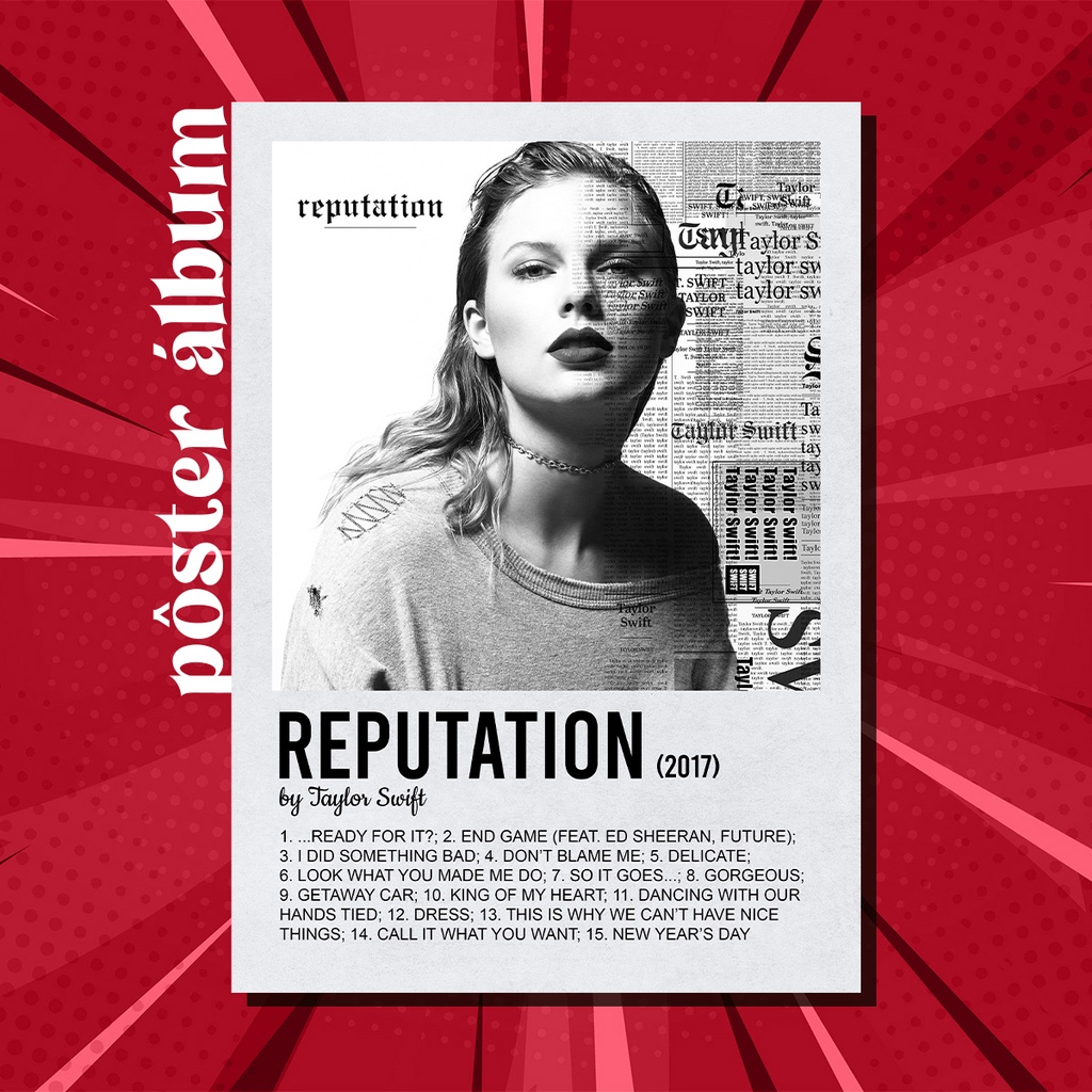 end game poster polaroid - taylor swift - reputation