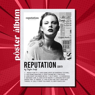 Camiseta t-shirt Taylor swift reputation cover album cd pop
