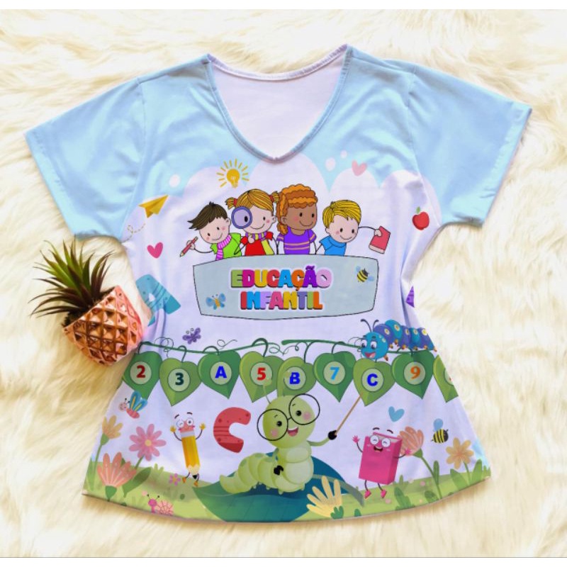 Camisa Profissão Feminina Educação infantil/Educadora/Professora