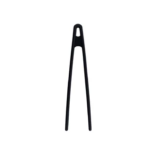 Pinça Pegador Multiuso de Silicone 22cm Preto Oikos
