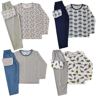 Pijama De Inverno Infantil Meninos 10 12 14 16