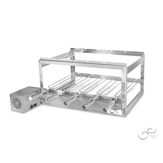 Gira Grill Inox De Churrasqueira 5 Espetos