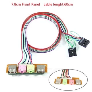 Placa Painel Usb Pc Frontal Frente 2.0 Computador Usb 7.8cm Novidade