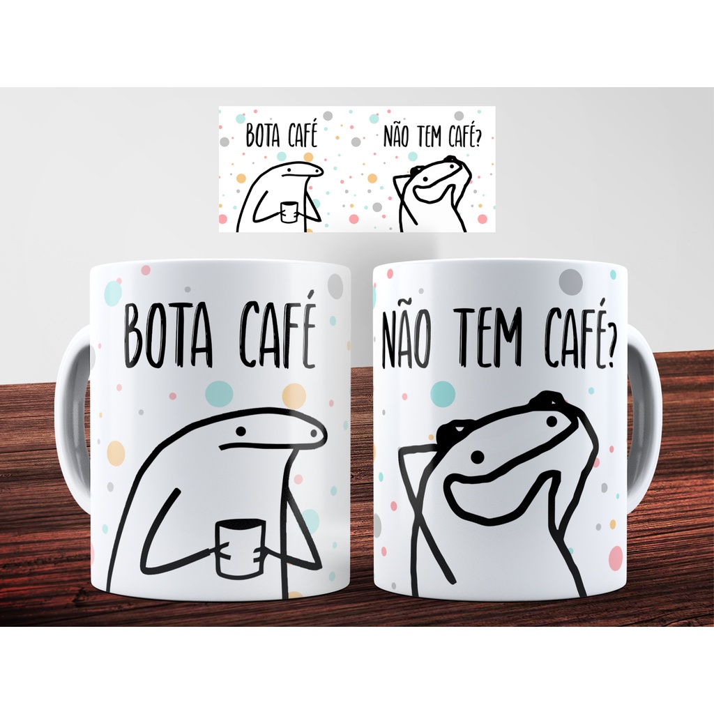 Caneca Não tem café ?! - Flork meme