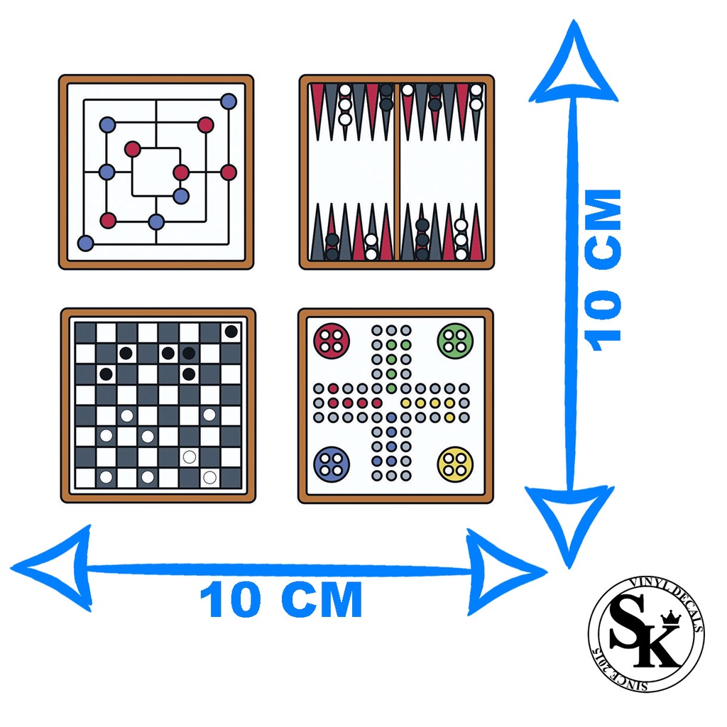 Adesivo De Jogo De Damas