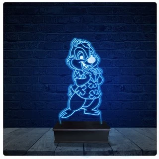 Luminária Led Acrilico Abajur - Tico e Teco 20