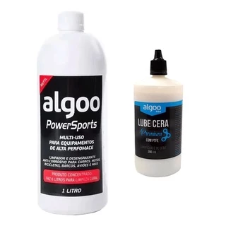 Desengraxante Bike Concentrado Algoo 1L + Lubrificante Algoo Cera 200ml