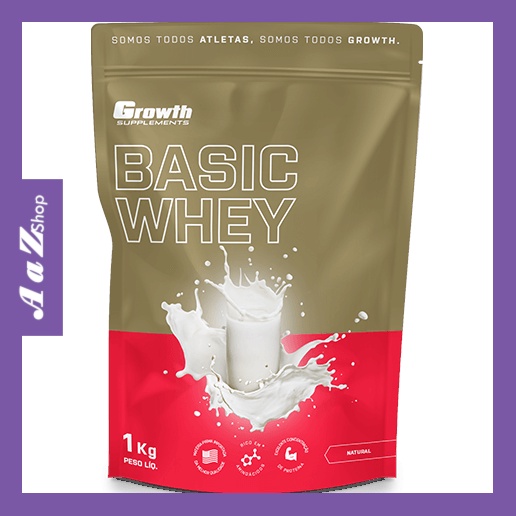 Whey Protein Basic Growth Sabor Natural 1 kg