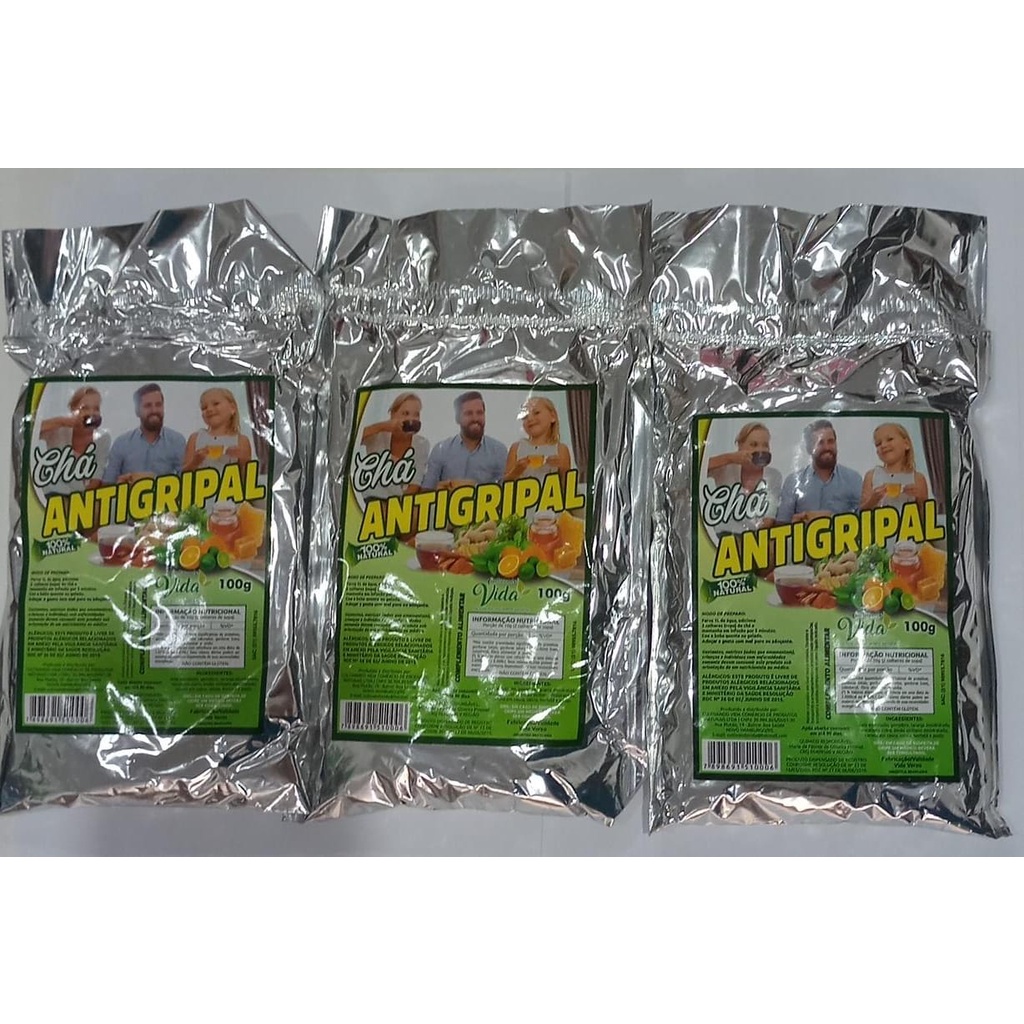 Ch Antigripal 100g NATURAL Kit 3 Unidades