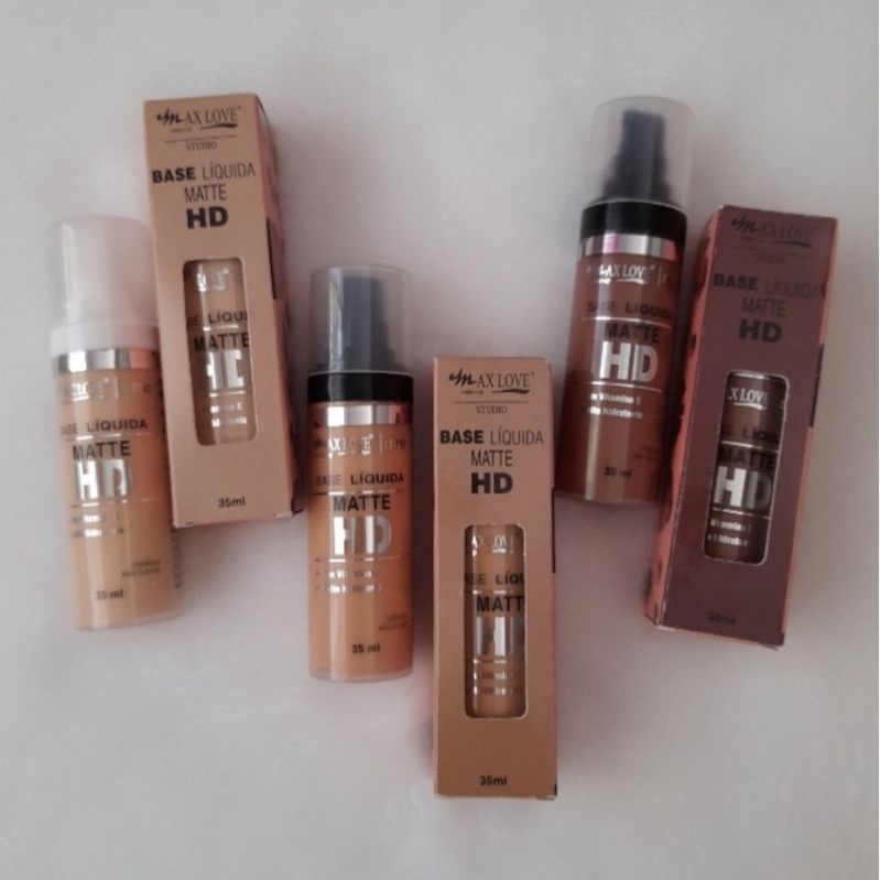BASE LÍQUIDA MATTE HD COM VITAMINA E DA MAX LOVE - NOVA | Shopee Brasil