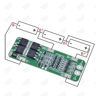 Proteção 3s Bms Para 3x Baterias 18650 Li-ion 20a