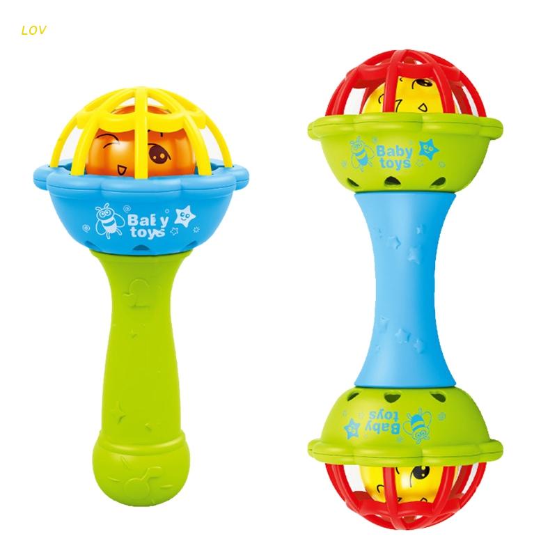 Chocalho Infantil Cabeça Dupla Cola Flexível Sinos-Brinquedo ...