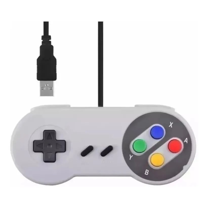 Controle Usb Super Nintendo Snes Joystick Windows Mac Linux