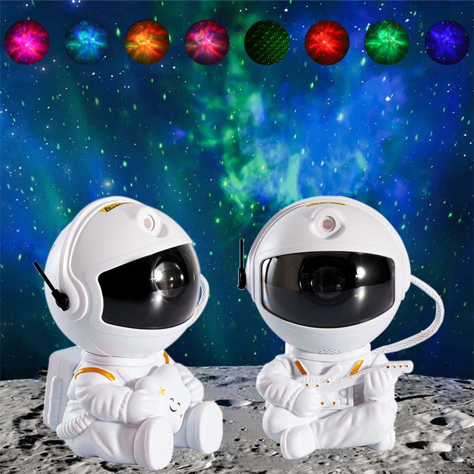 Astronauta Galaxy Projetor Noite Luz Céu Estrelado Estrela USB LED Lâmpada Do Quarto Com Controle Remoto Crianças Presente Decoração Da Sua Casa
