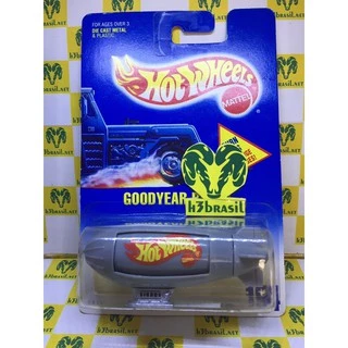 Bx156 hot wheels 1991 dirigível balão blimp Goodyear h3br
