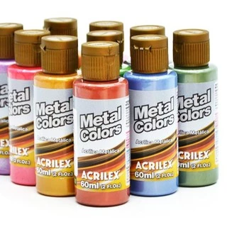 Metal Colors Acrilex Acrilica Metalica 60ml