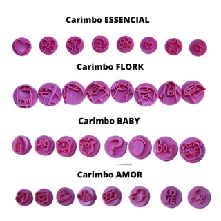 Kit Carimbo Brigadeiro Marcador Blue Star Desenho Para Docinho Massa Chocolate Doce marcador