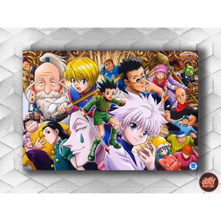 Quadro Metalizado Gon e Killua hunter x hunter Anime Placa Decorativa