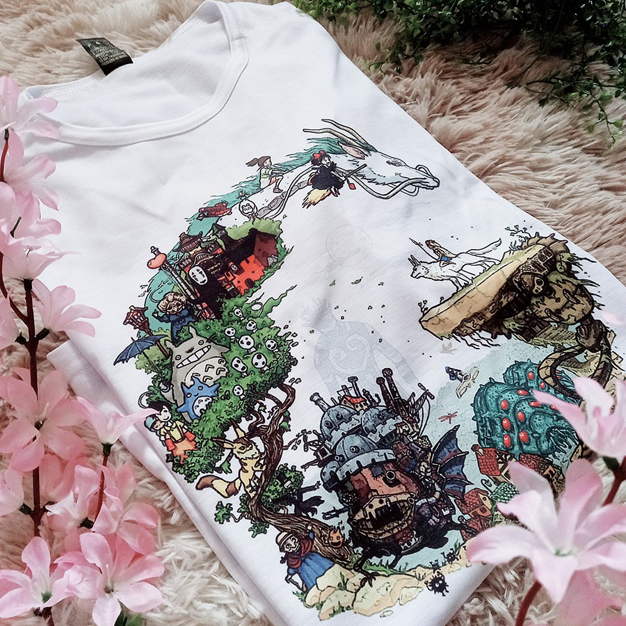 Camiseta Unissex Aesthetic Studio Ghibli
