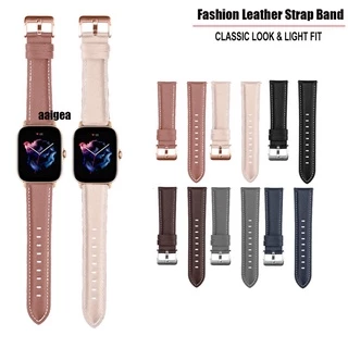 Pulseira De Couro Para Huami Amazfit GTS4 GTS3 GTS 2e GTS2 mini