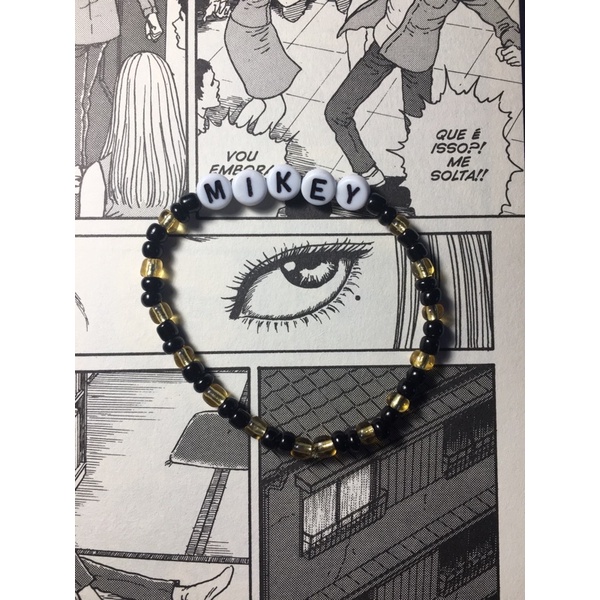Pulseira de Miçangas Anime Tokyo Revengers - Mikey / Draken / Toman / Baji / Chifuyu / Kazutora / Takemichi / Mitsuya