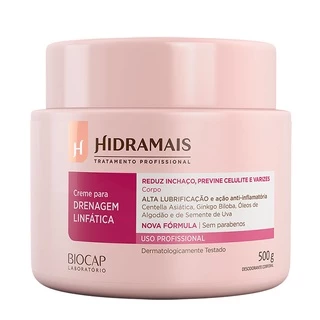 Creme Drenagem Linfática Hidramais Profissional 500g - Produto Original