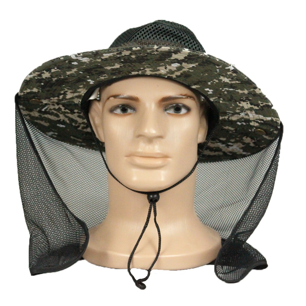 Chapéu Com Tela Proteção Contra o Sol | Shopee Brasil