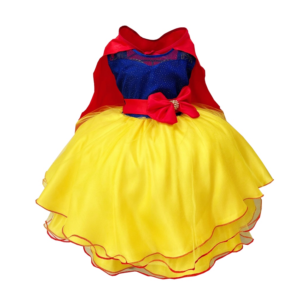 Vestido branca de store neve 4 anos