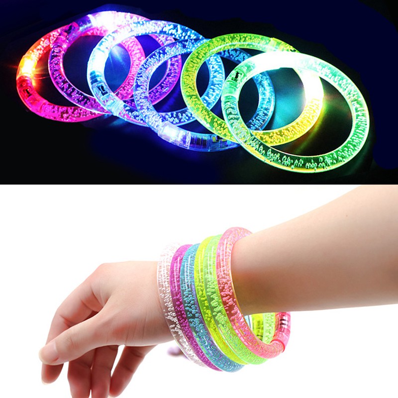 Pulseira De Festa Rave Neon/Led/Piscante/Brilhante/Brinquedos Leves ...