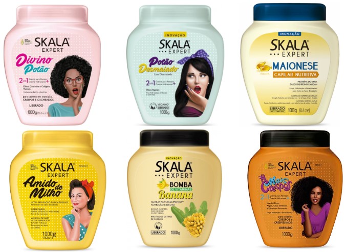 Creme de tratamento Skala Kg diversos tipos Potão Shopee Brasil